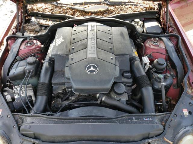WDBSK75F33F055454 - 2003 MERCEDES-BENZ SL 500R BURGUNDY photo 11