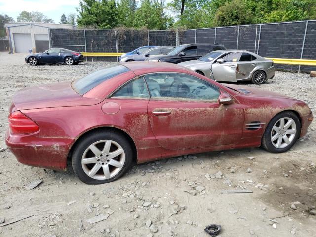 WDBSK75F33F055454 - 2003 MERCEDES-BENZ SL 500R BURGUNDY photo 3