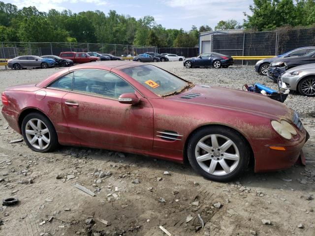 WDBSK75F33F055454 - 2003 MERCEDES-BENZ SL 500R BURGUNDY photo 4