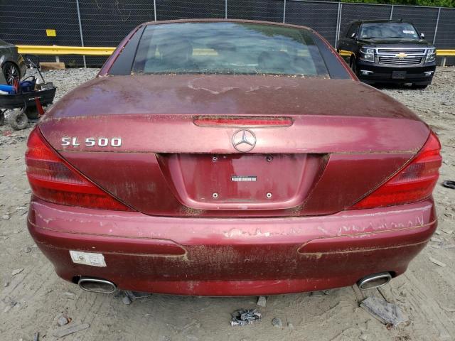 WDBSK75F33F055454 - 2003 MERCEDES-BENZ SL 500R BURGUNDY photo 6