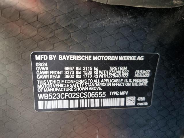 WB523CF02SCS06555 - 2025 BMW IX XDRIVE50 BLACK photo 13