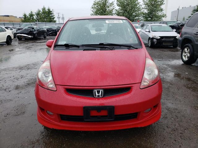 JHMGD38657S809794 - 2007 HONDA FIT S 红色 照片 5