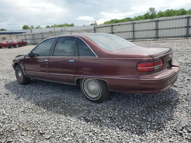 1G1BN53E9MW187619 - 1991 CHEVROLET CAPRICE CLASSIC LTZ BURGUNDY photo 2