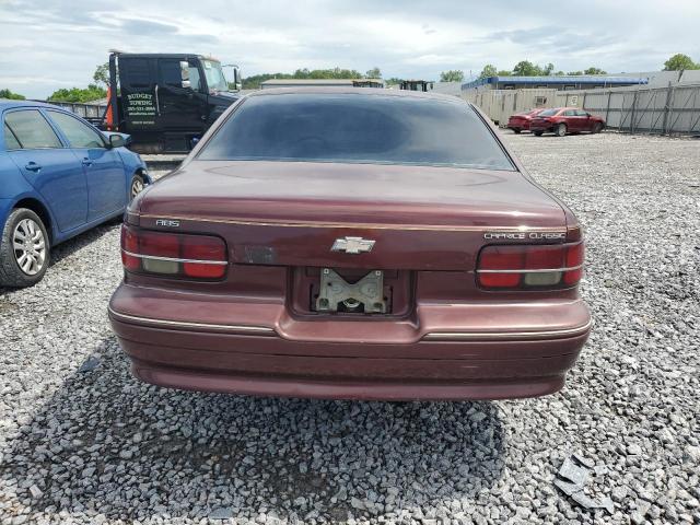 1G1BN53E9MW187619 - 1991 CHEVROLET CAPRICE CLASSIC LTZ BURGUNDY photo 6