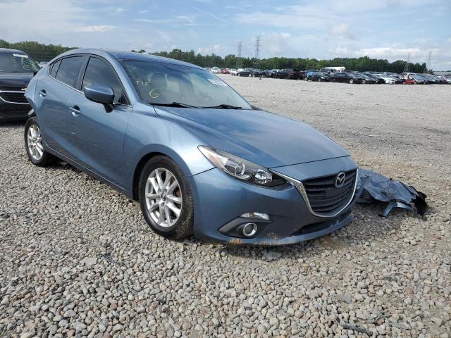 JM1BM1W77E1125621 - 2014 MAZDA 3 GRAND TOURING BLUE photo 1