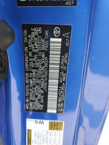 JTKDE167660138009 - 2006 TOYOTA SCION TC 蓝色 照片 12