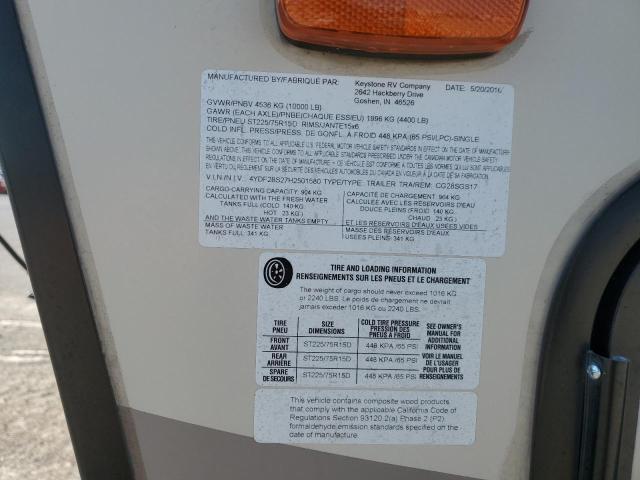 4YDF28S27H2501580 - 2017 KEYSTONE SPRINTER TAN photo 13