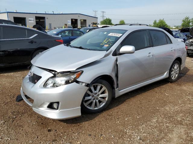 2T1BU4EE9AC462735 - 2010 TOYOTA COROLLA BASE SILVER photo 1