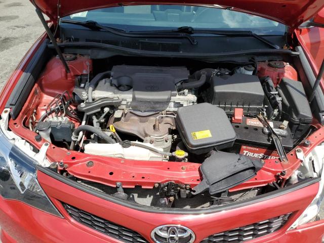 4T1BF1FK0CU605408 - 2012 TOYOTA CAMRY BASE RED photo 11