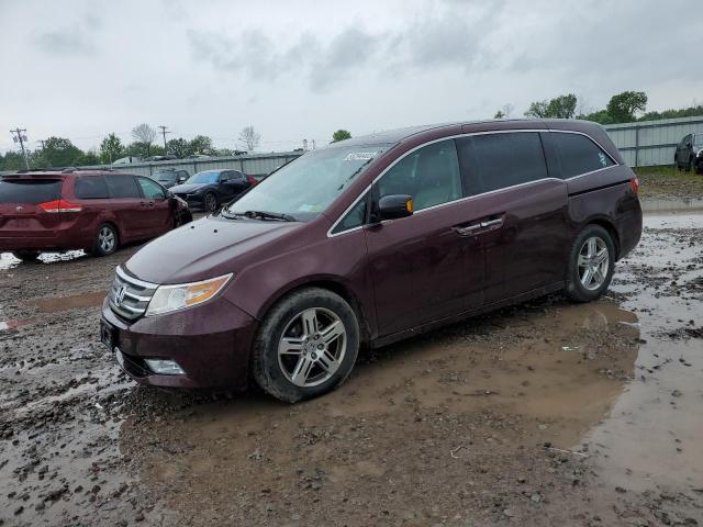 5FNRL5H91CB090599 - 2012 HONDA ODYSSEY TOURING RED photo 1