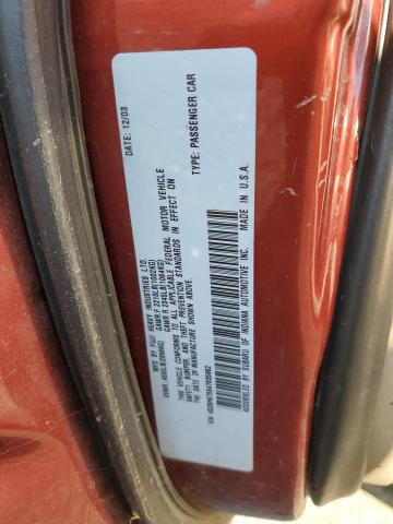 4S3BH675547635962 - 2004 SUBARU LEGACY OUTBACK AWP 栗色 照片 13