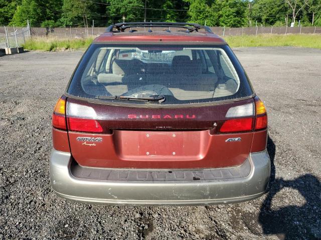 4S3BH675547635962 - 2004 SUBARU LEGACY OUTBACK AWP 栗色 照片 6