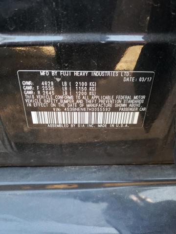 4S3BNEN67H3055592 - 2017 SUBARU LEGACY 3.6R LIMITED BLACK photo 12