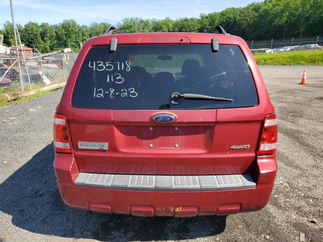 1FMCU93Z18KB66247 - 2008 FORD ESCAPE XLT BURGUNDY photo 6