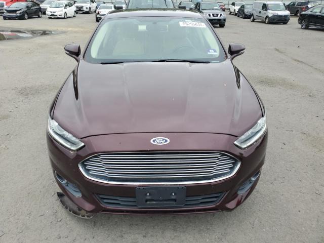 3FA6P0H90DR166989 - 2013 FORD FUSION SE MAROON photo 5