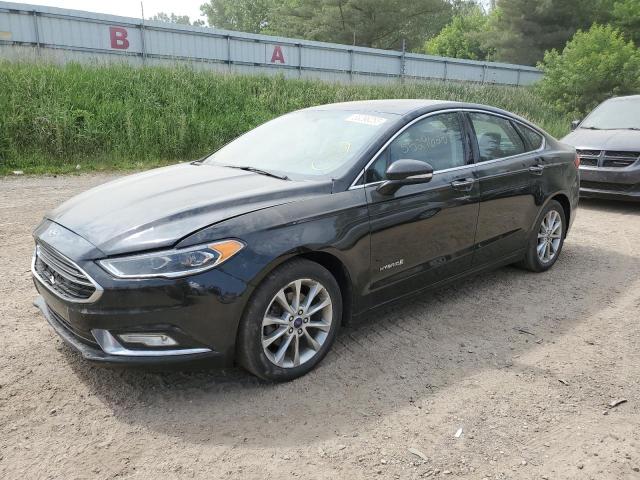 3FA6P0LU2HR305389 - 2017 FORD FUSION SE HYBRID BLACK photo 1