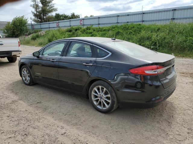 3FA6P0LU2HR305389 - 2017 FORD FUSION SE HYBRID BLACK photo 2