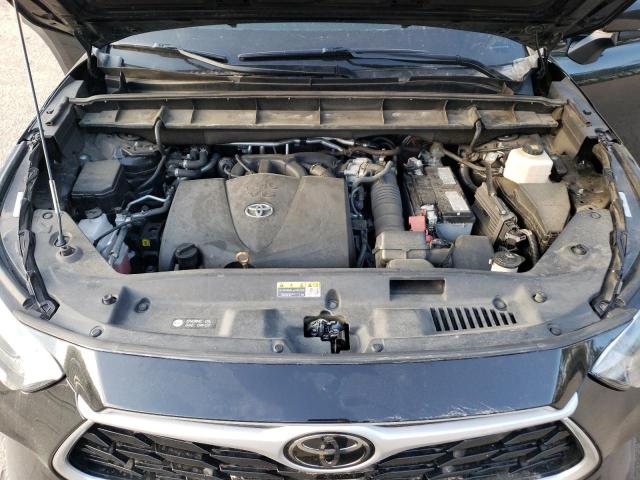 5TDGZRAH6MS040664 - 2021 TOYOTA HIGHLANDER XLE BLACK photo 12