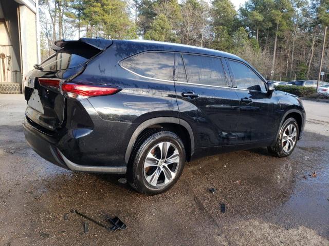 5TDGZRAH6MS040664 - 2021 TOYOTA HIGHLANDER XLE BLACK photo 3