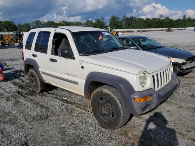 1J4GL48K33W541364 - 2003 JEEP LIBERTY SPORT WHITE photo 4
