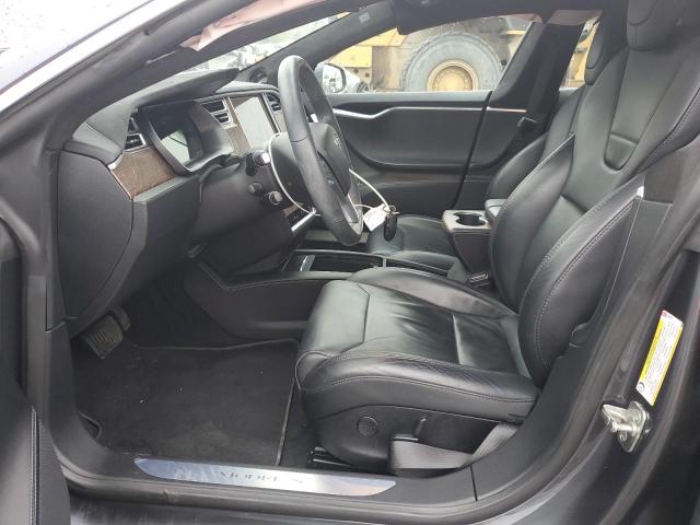 5YJSA1E25HF192230 - 2017 TESLA MODEL S GRAY photo 7