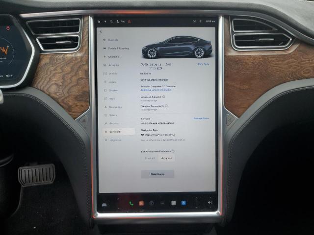 5YJSA1E25HF192230 - 2017 TESLA MODEL S GRAY photo 9