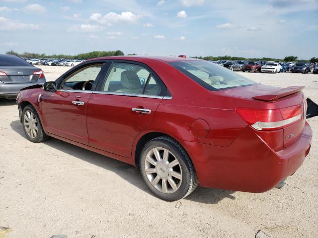 3LNHL2GC6AR611119 - 2010 LINCOLN MKZ RED photo 2