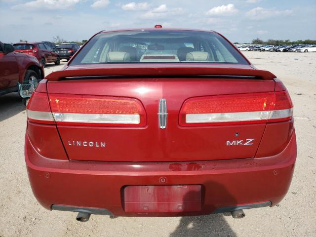 3LNHL2GC6AR611119 - 2010 LINCOLN MKZ RED photo 6