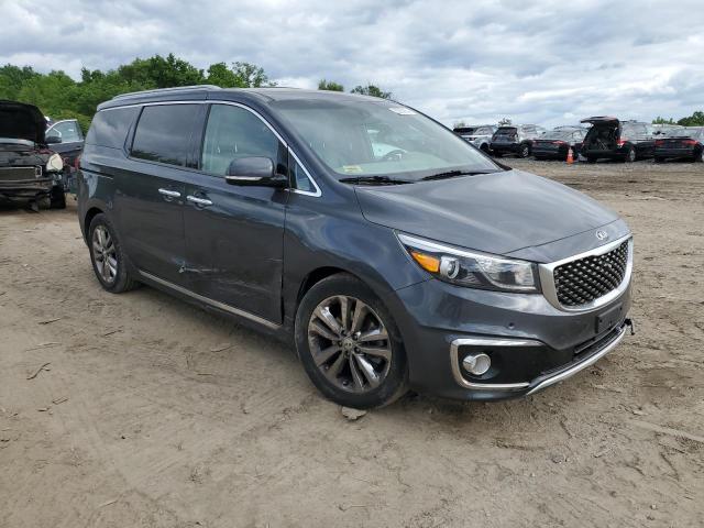 KNDME5C12H6271624 - 2017 KIA SEDONA SXL GRAY photo 4