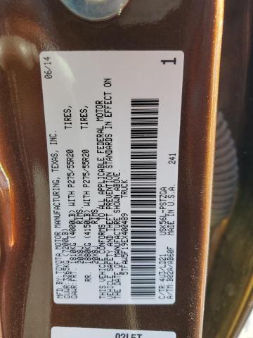 5TFAW5F19EX400489 - 2014 TOYOTA TUNDRA CREWMAX PLATINUM 棕色 照片 13