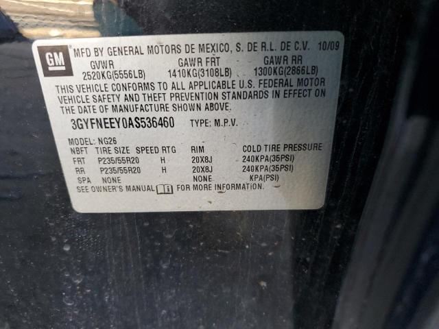 3GYFNEEY0AS536460 - 2010 CADILLAC SRX PERFORMANCE COLLECTION Қара фото 13