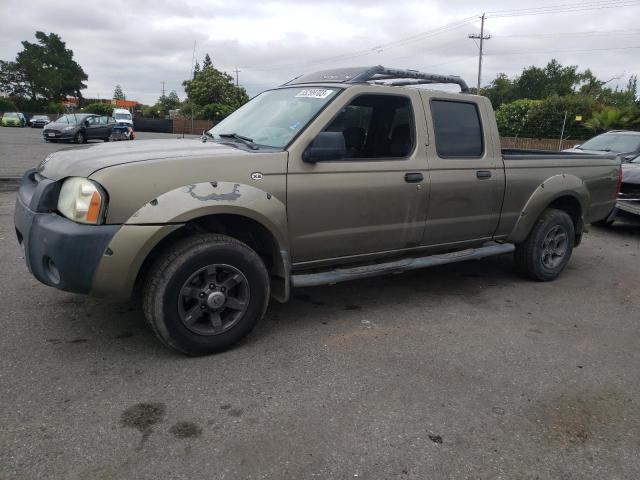 1N6ED29X62C345702 - 2002 NISSAN FRONTIER CREW CAB XE GREEN photo 1