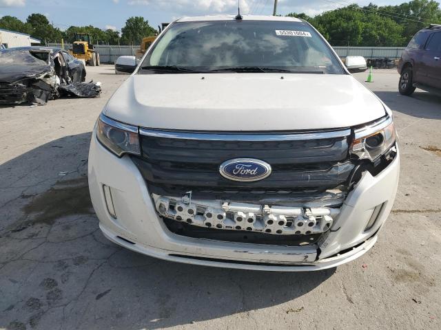 2FMDK4AK2EBB17437 - 2014 FORD EDGE SPORT WHITE photo 5