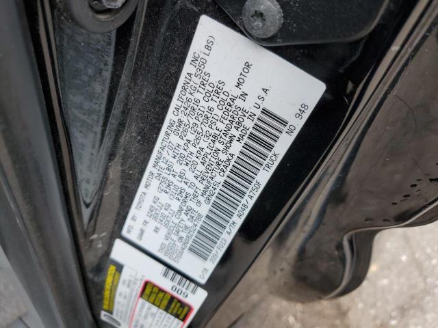 5TEUU42NX8Z524788 - 2008 TOYOTA TACOMA ACCESS CAB შავი ფოტო 12