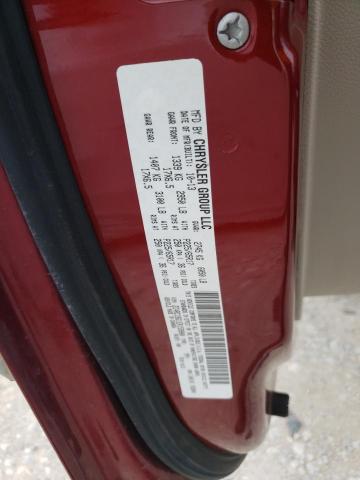 2C4RC1BG1ER159900 - 2014 CHRYSLER TOWN & COU TOURING RED photo 13