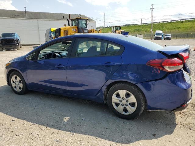 3KPFK4A78HE137259 - 2017 KIA FORTE LX BLUE photo 2