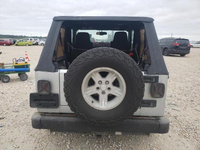 1J4FA44S25P309164 - 2005 JEEP WRANGLER / UNLIMITED SILVER photo 6