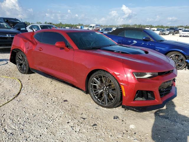 1G1FK1R64J0129080 - 2018 CHEVROLET CAMARO ZL1 勃艮第红 照片 4