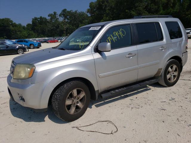 5FNYF3H43BB031497 - 2011 HONDA PILOT EX SILVER photo 1