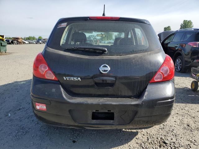 3N1BC13E57L410712 - 2007 NISSAN VERSA S BLACK photo 6