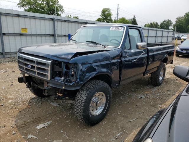 1FDHF26HXVEB44896 - 1997 FORD F250 GREEN photo 1