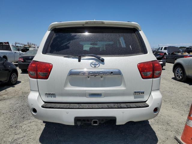 5TDDY5G10AS030457 - 2010 TOYOTA SEQUOIA PLATINUM WHITE photo 6