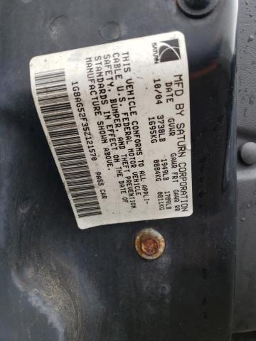 1G8AG52F35Z121570 - 2005 SATURN ION LEVEL 1 BLACK photo 12