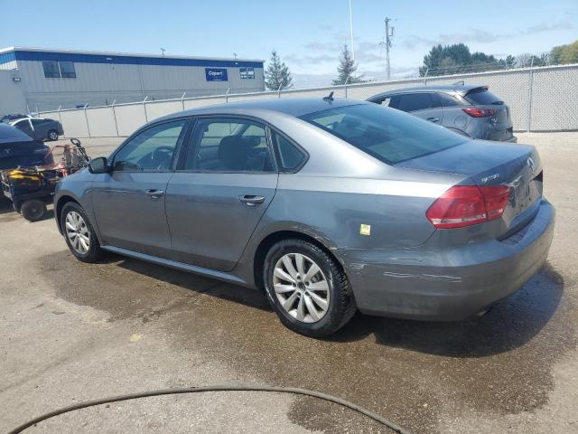 1VWAH7A37DC130938 - 2013 VOLKSWAGEN PASSAT S Сұр фото 2