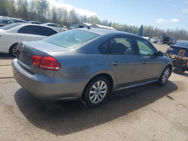 1VWAH7A37DC130938 - 2013 VOLKSWAGEN PASSAT S Сұр фото 3