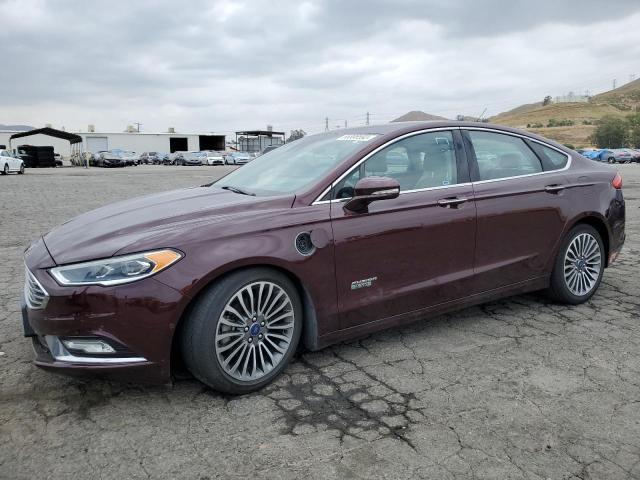 3FA6P0SU2HR152224 - 2017 FORD FUSION TITANIUM PHEV BURGUNDY photo 1