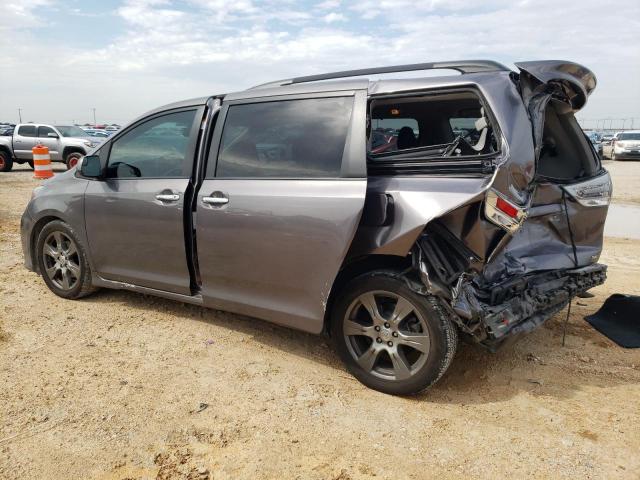 5TDXZ3DC0HS837706 - 2017 TOYOTA SIENNA SE GRAY photo 2