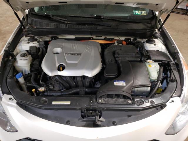 KMHEC4A48BA010905 - 2011 HYUNDAI SONATA HYBRID WHITE photo 11