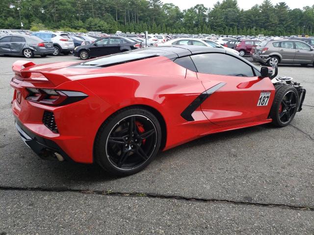 1G1Y62D48L5113141 - 2020 CHEVROLET CORVETTE STINGRAY 1LT RED photo 3