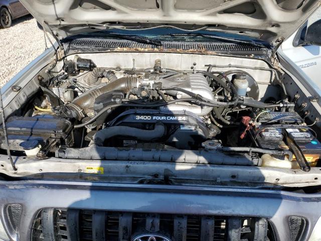 5TESN92N43Z281621 - 2003 TOYOTA TACOMA XTRACAB PRERUNNER ვერცხლისფერი ფოტო 11